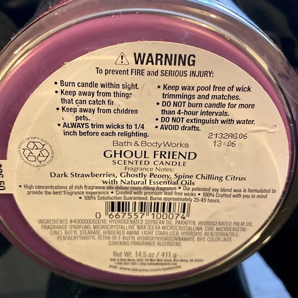 Halloween Candle Ghoul Friend 3 Wick Candle Rare - Picture 7 of 7